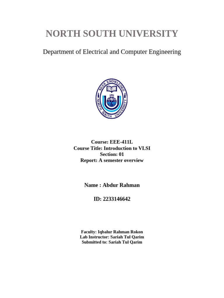 EEE 411L Report | PDF