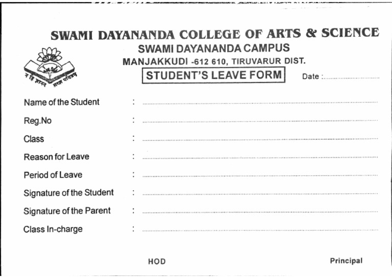 Leave Form | PDF