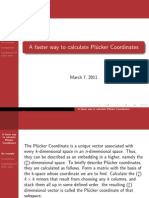 A Faster Way To Calculate PL Ucker Coordinates: March 7, 2011