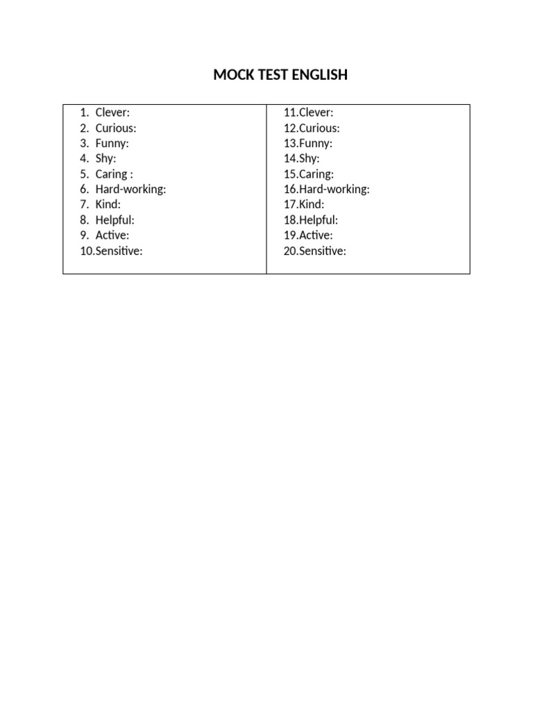 Mock Test e | PDF