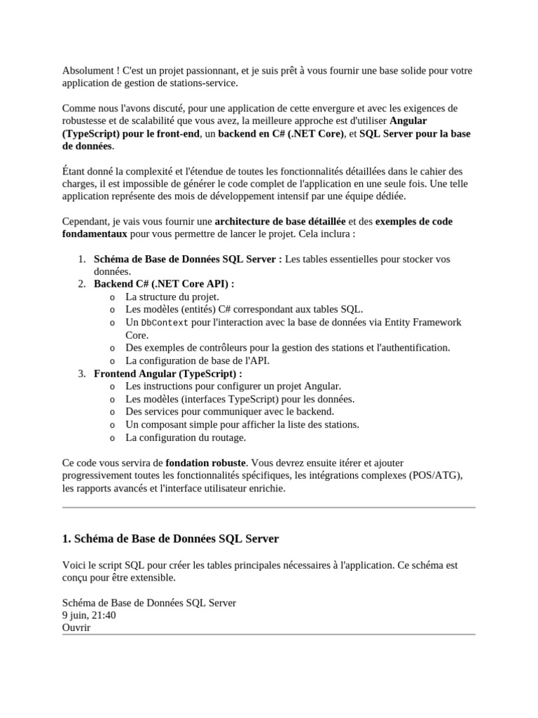 Gestion Des Satation | PDF | Microsoft SQL Server | C# (Langage de ...