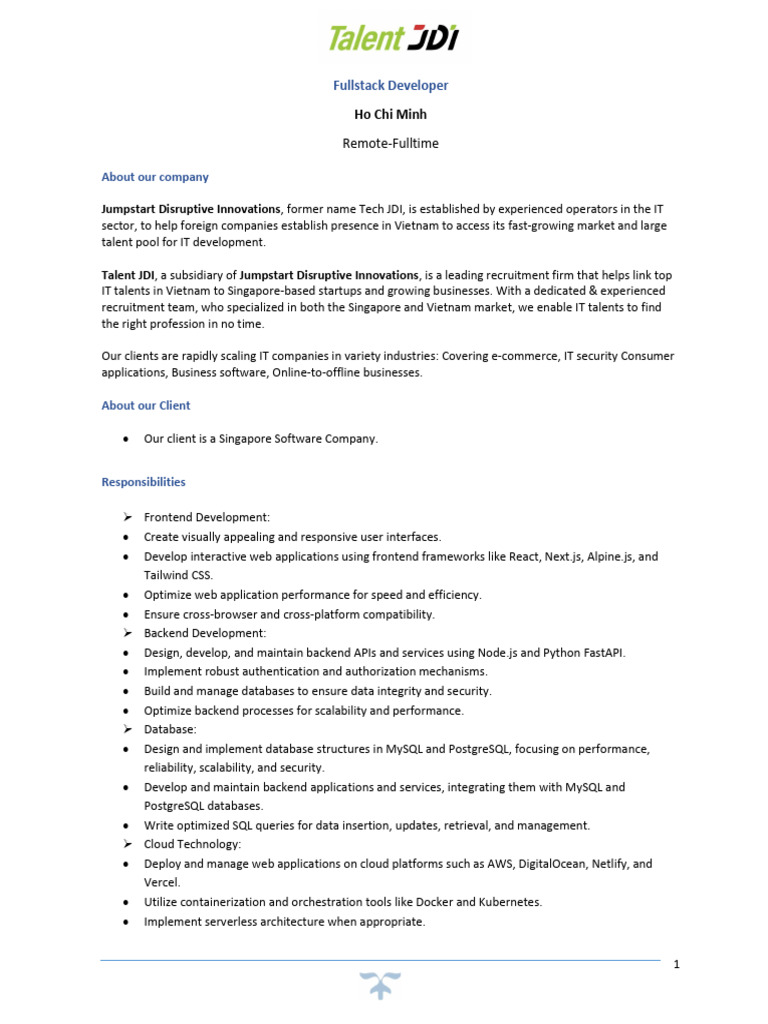 MSC 01 Fullstack Developer | PDF | Web Application | Databases