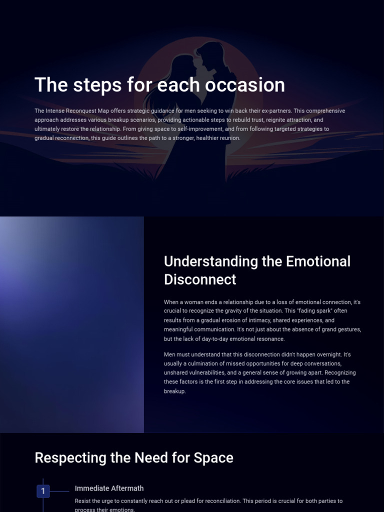 The Intense Reconquest Map Winning Back Your Ex | PDF | Intimate ...