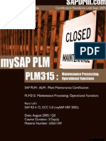 FREE PLM315 Maintenance Processing Operational Functions