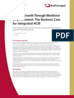 Softscape Executive Brief: Driving Growth Through Workforce Empowerment: The Business Case For Integrated HCM Human Capital Manageme