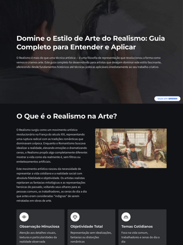 Domine o Estilo de Arte Do Realismo Guia Completo para Entender e ...