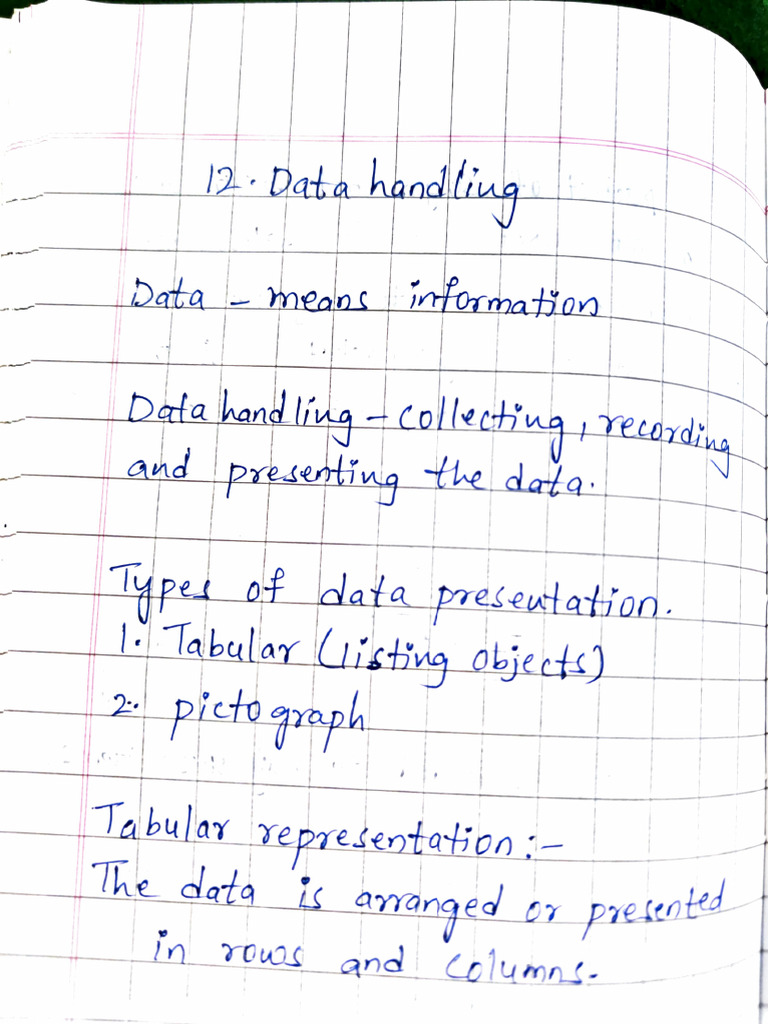 Data Handling 1 | PDF