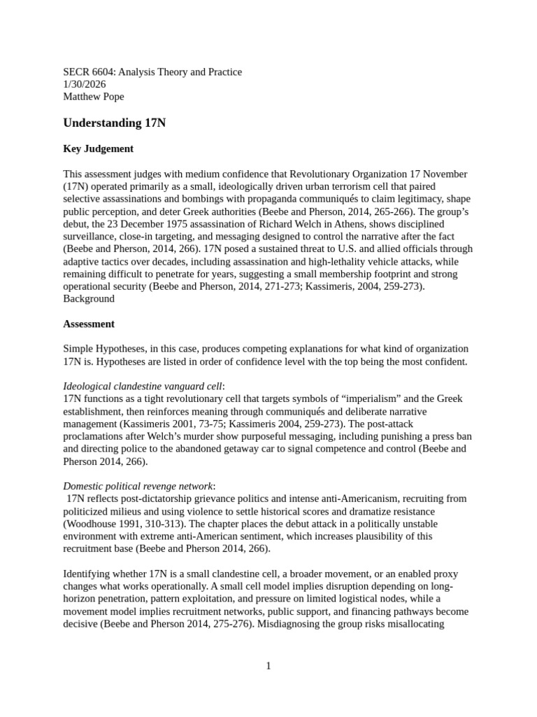 Matthew Pope SECR6604 3 | PDF | Hypothesis