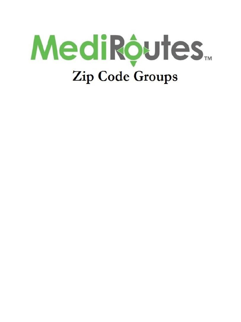 Shedule Zip Code Group | PDF