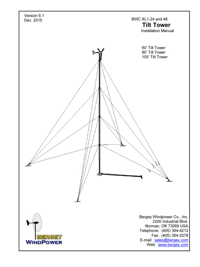 Excel 1 Tilt Tower Installation Manual | PDF | Screw | Nut (Hardware)