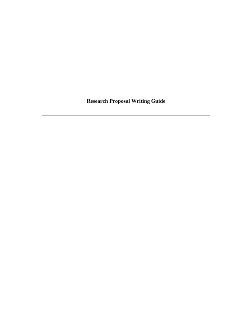 Proposal Writing Guideline Format Final | PDF | Thesis | Citation
