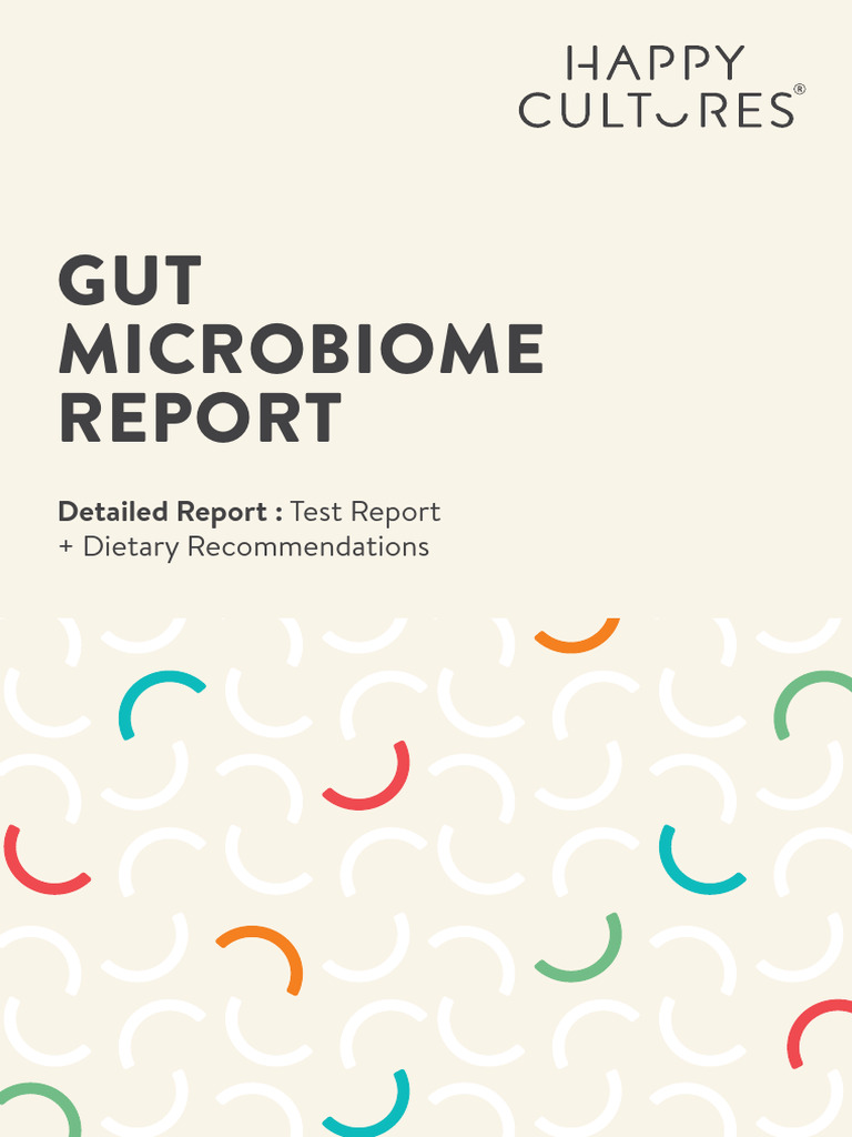 Gut Microbiome Sample Report | PDF | Microbiota | Medical Specialties