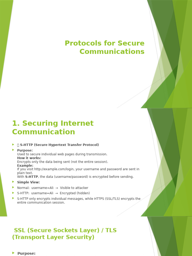 Protocols For Secure Communications | PDF | Transport Layer Security ...