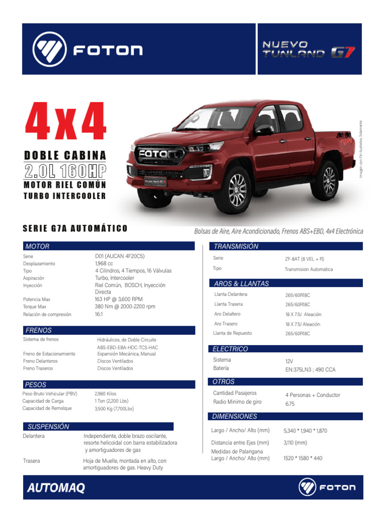 Tunland G7a (Rev. Nov2022) | PDF