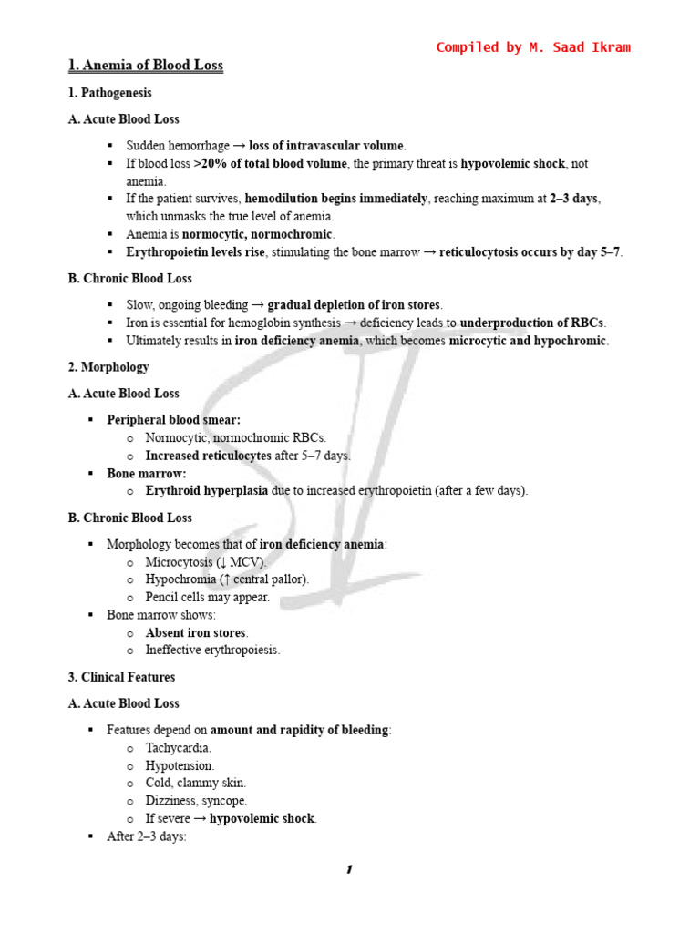 Anemias - Edited | PDF | Anemia | Vitamin B12