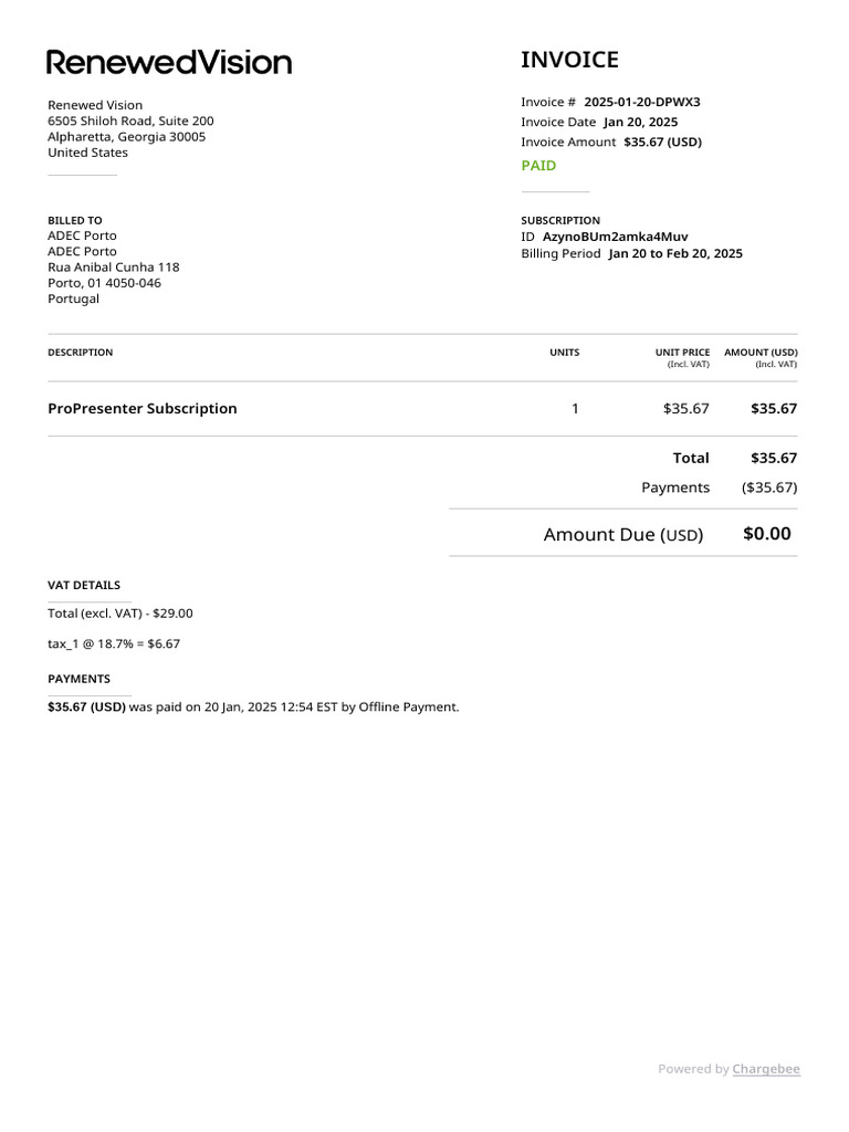 Renewedvision Invoice 16A1WKUt7gDkL3QlG | PDF