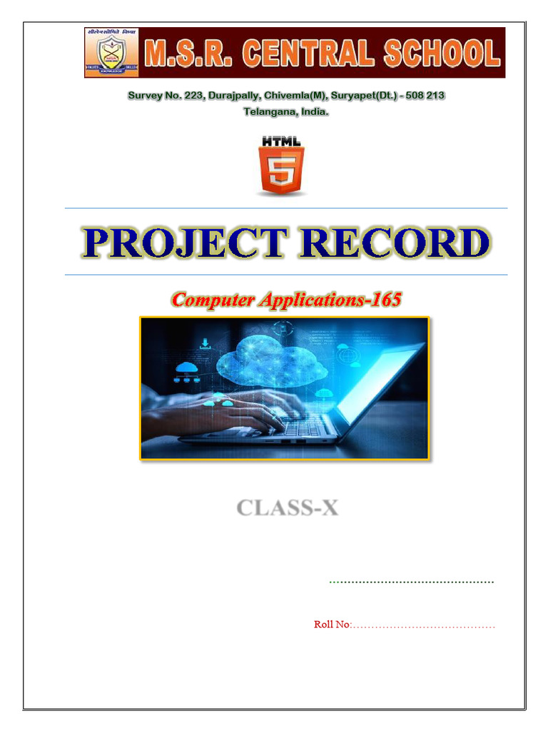 Practical Record Class X 2023-24 | PDF | File Transfer Protocol | Html ...