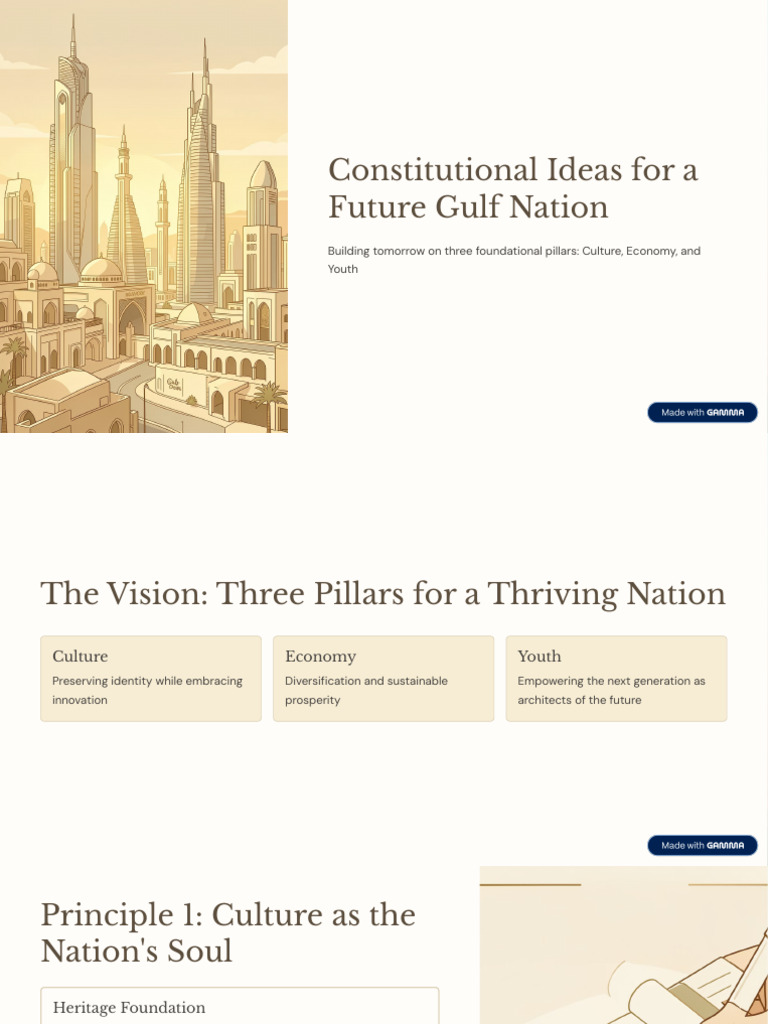 Constitutional Ideas For A Future Gulf Nation | PDF | Gulf Cooperation ...