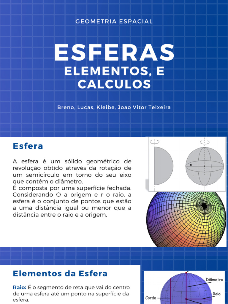 GEometria Espacial Estude Com Esse PDF Pra Matemática | PDF | Esfera ...