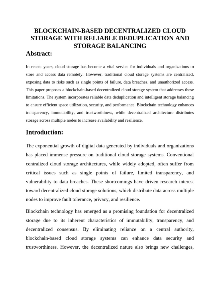 84.blockchain-Based Decentralized Cloud Storage With Reliable ...