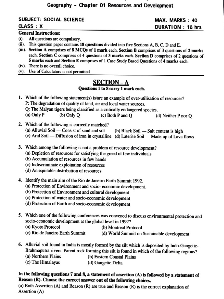Chapter 1 Resource and Development | PDF | Soil | Erosion