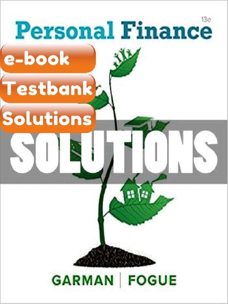 Ebook & Testbank Personal Finance 13th Ed Garman | PDF | Subscription ...