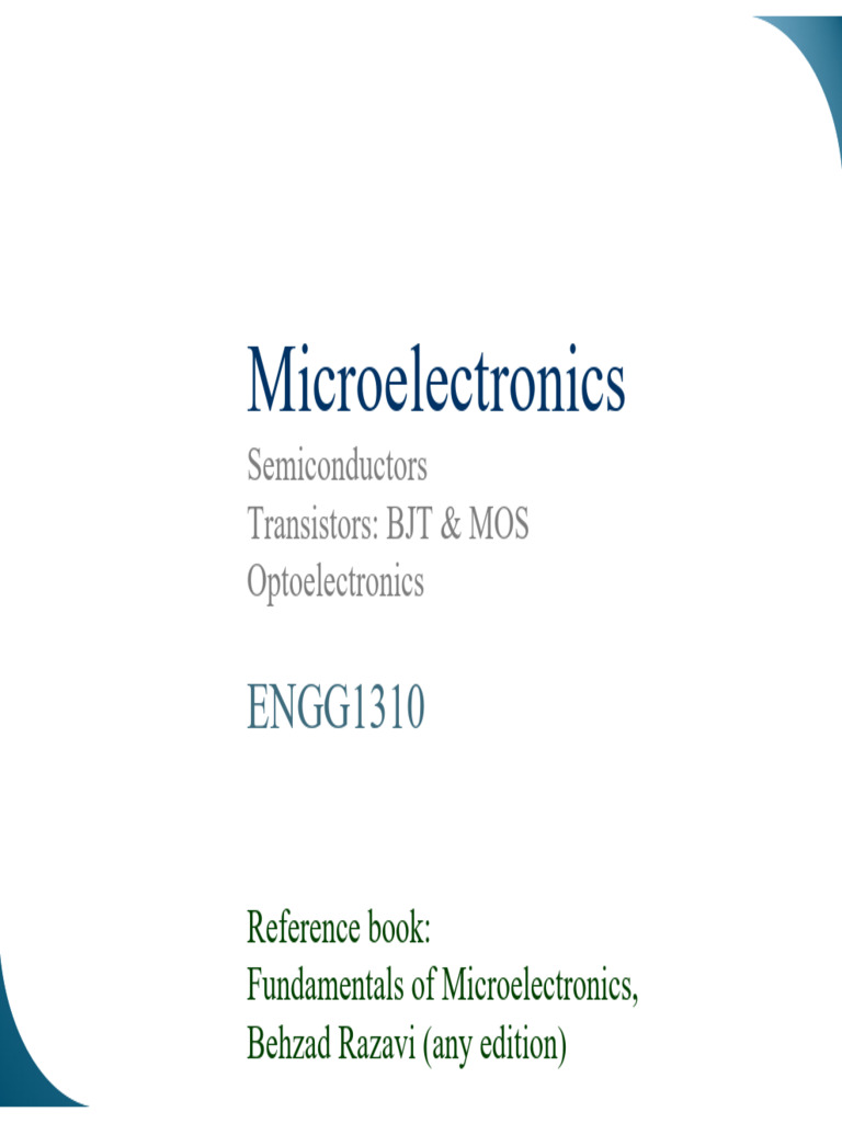 Engg1310 L1 Semi S9 | PDF | Semiconductors | Doping (Semiconductor)