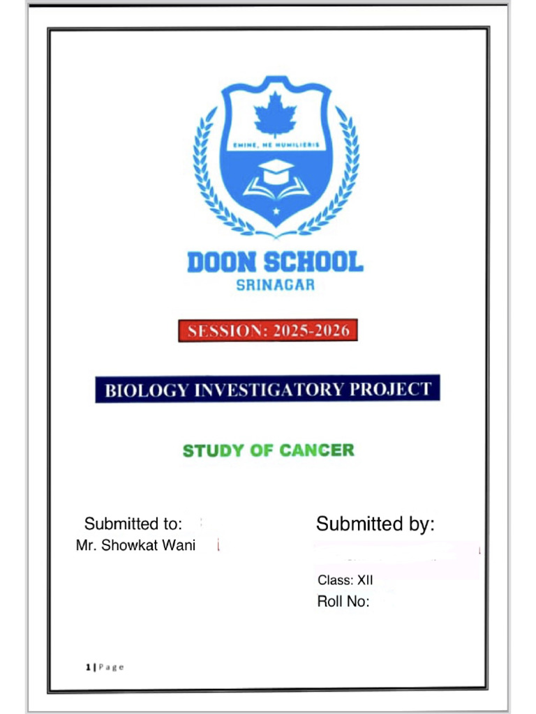 bio project | PDF | Cancer | Hematopoietic Stem Cell Transplantation