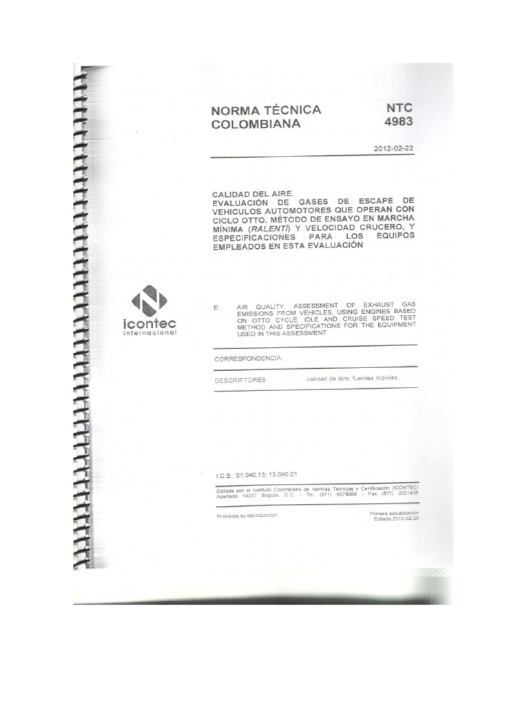 NTC 4983 2012 | PDF
