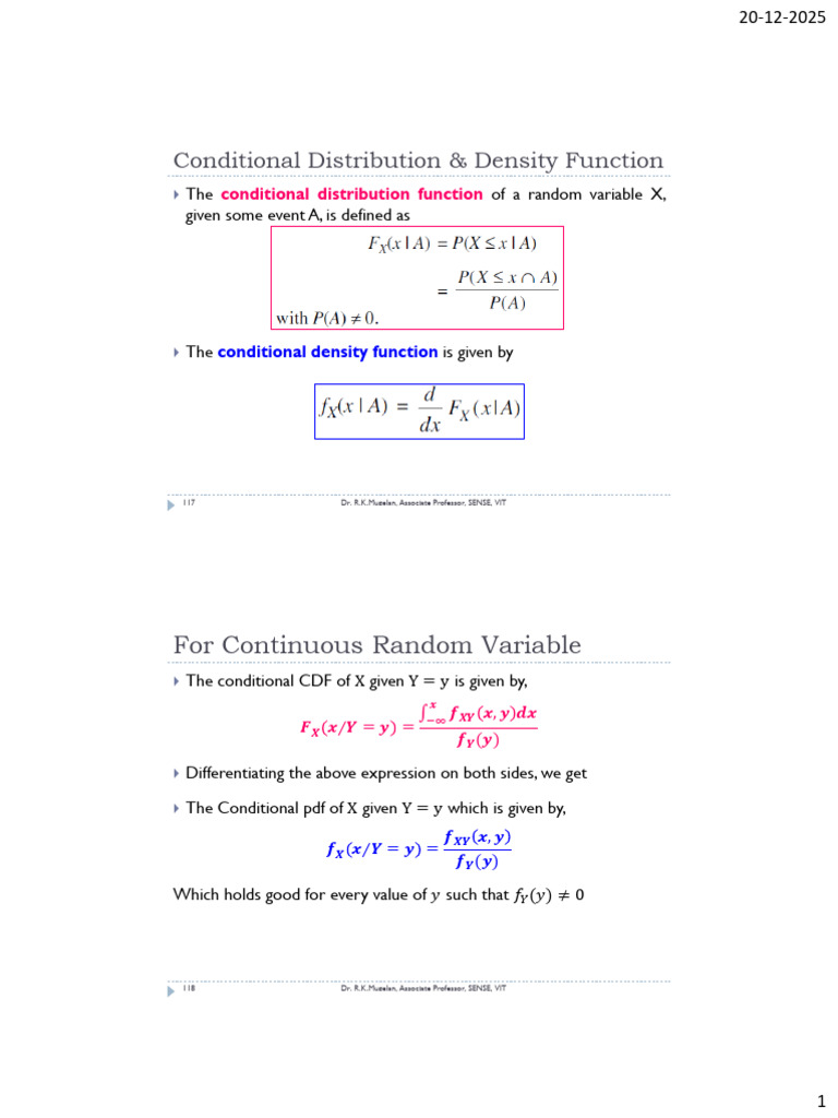Module 1 - Part 4 | PDF | Probability Density Function | Probability ...