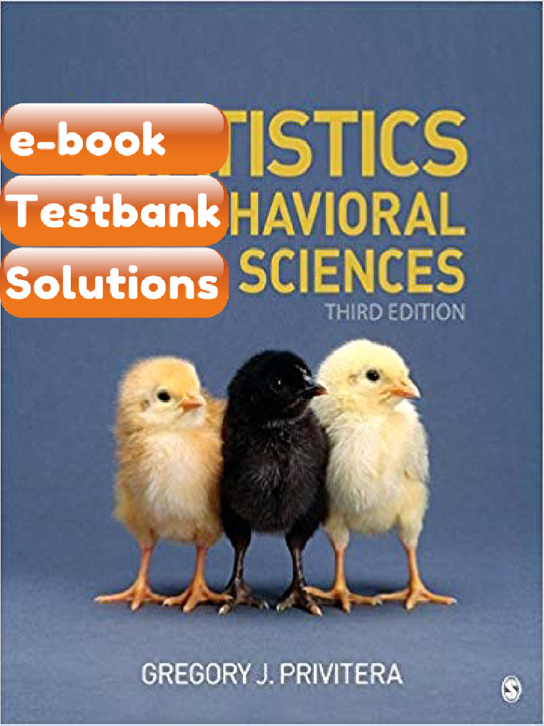 eBook & Testbank Statistics for the Behavioral Sciences 3rd Edition by ...