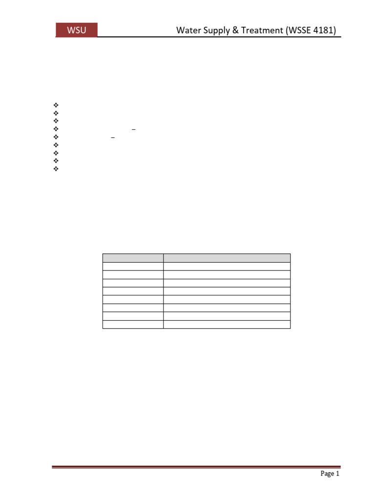 CHAPTER - 3-Introduction To Water Treatment Processes | PDF | Water ...