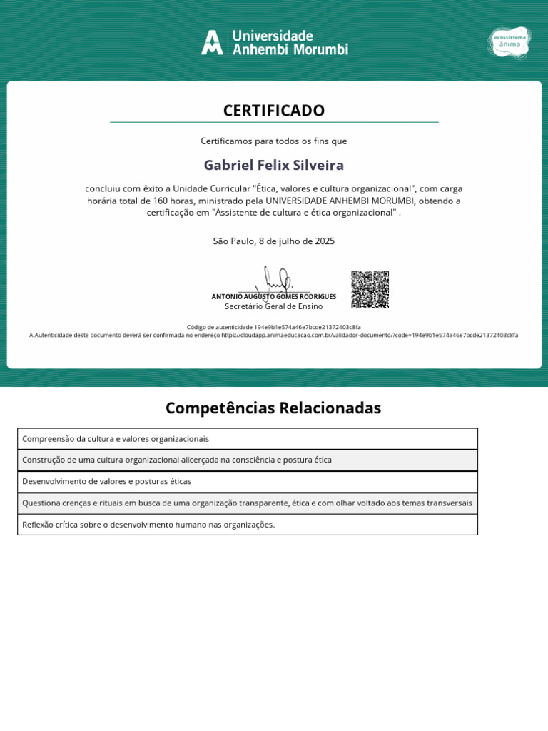 Certifica Do | PDF