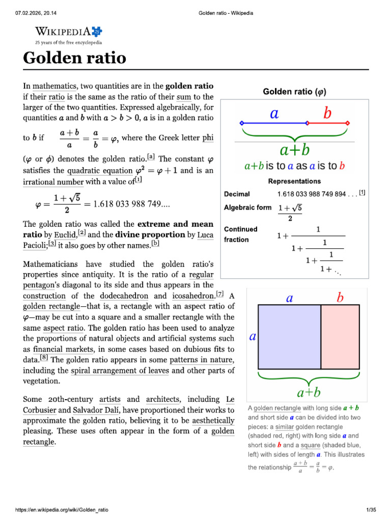 Golden Ratio | PDF