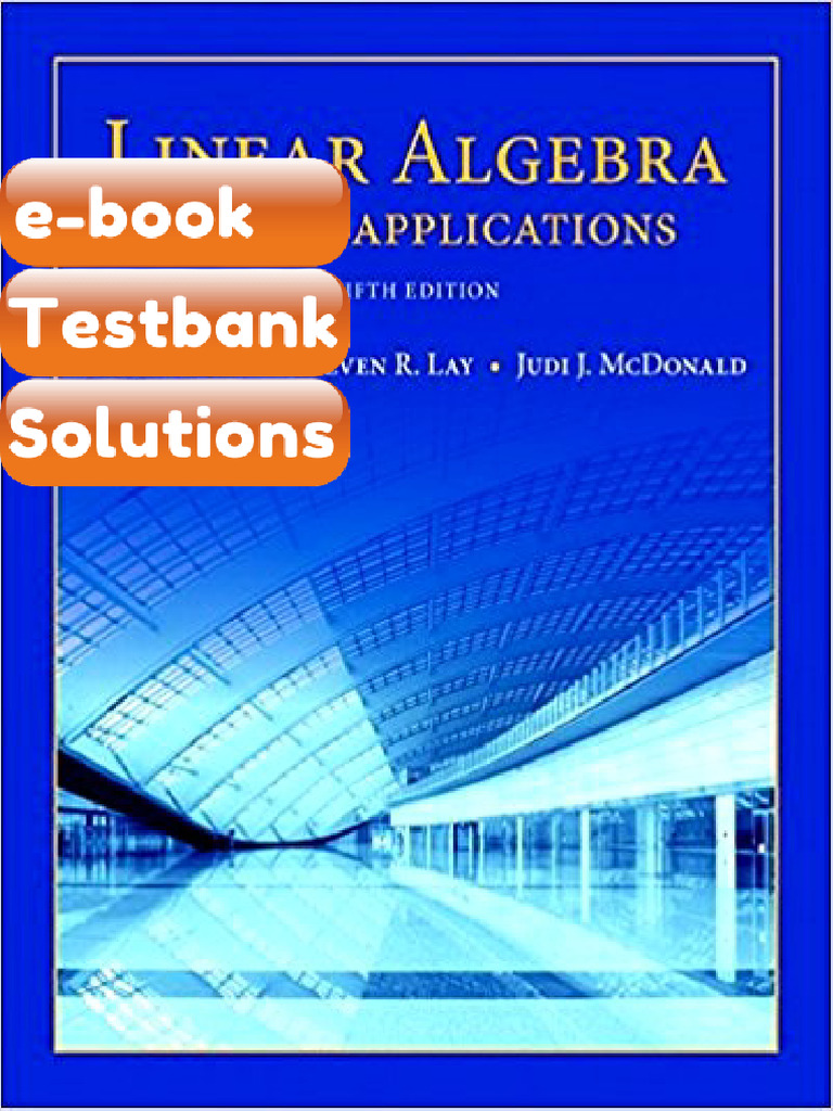 Ebook & Testbank Linear Algebra and Its Applications 5th Edition by ...