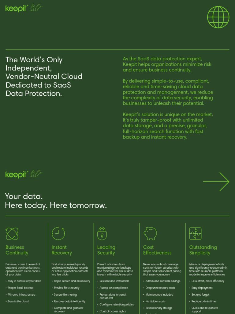 Keepit Key Differentiators & Value Proposition | PDF | Cloud Computing ...
