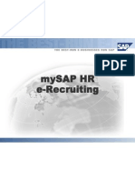 My SAP HR E-Recruiting