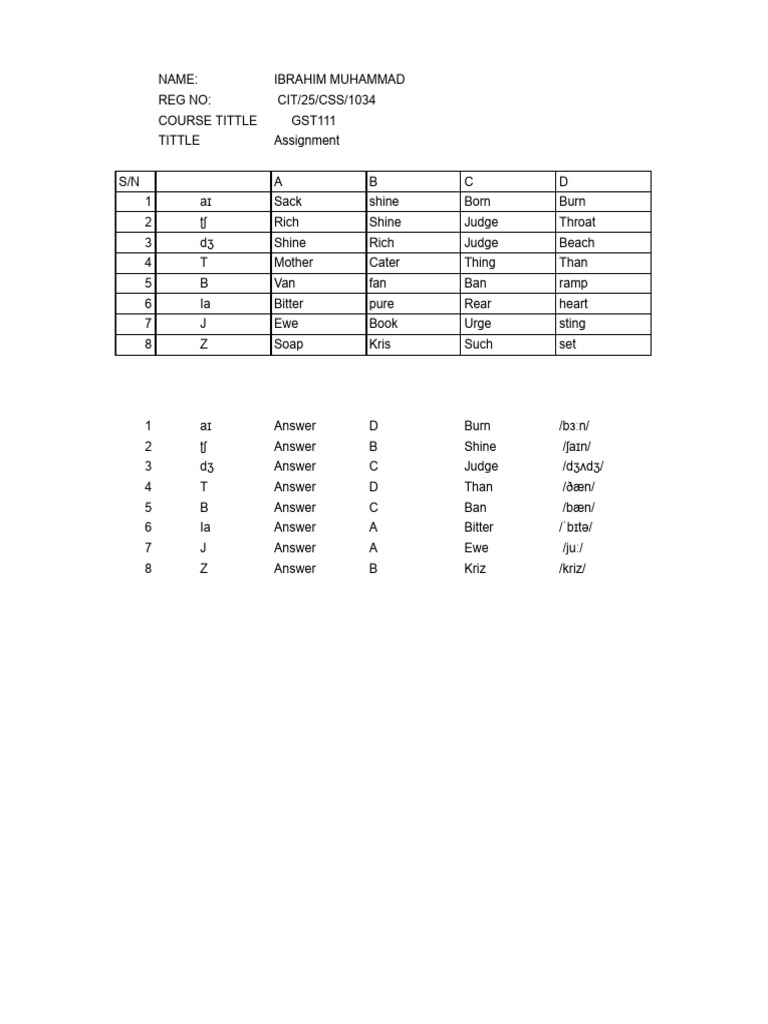Assignment 01 | PDF