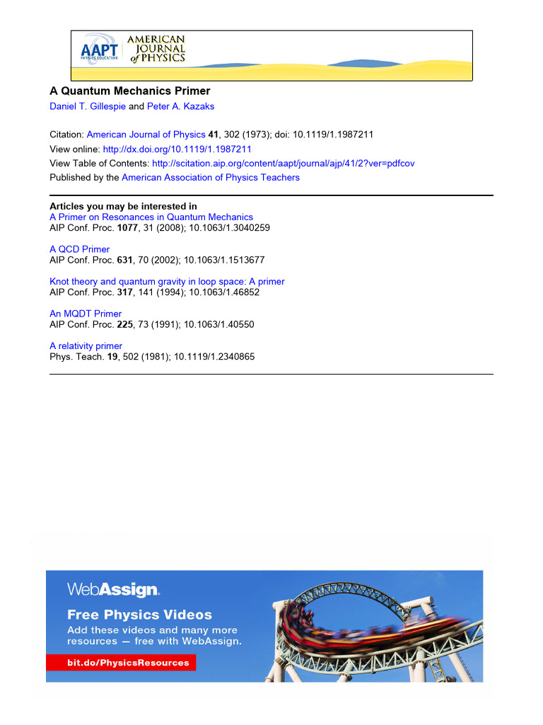 Gillespie 1973 | PDF