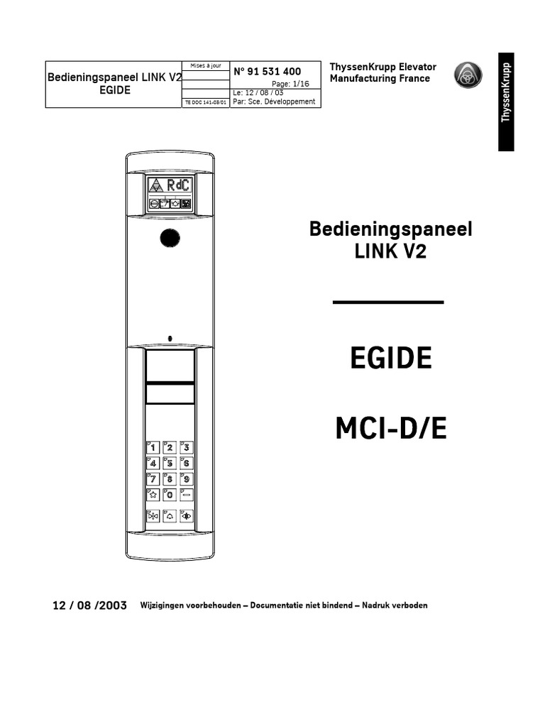2a - Link v2 - Eguide Mcid-E, NL (08-2003) | PDF
