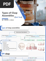 Types of Clasps in RPD Design | PDF | Mouth | Dentistry Branches