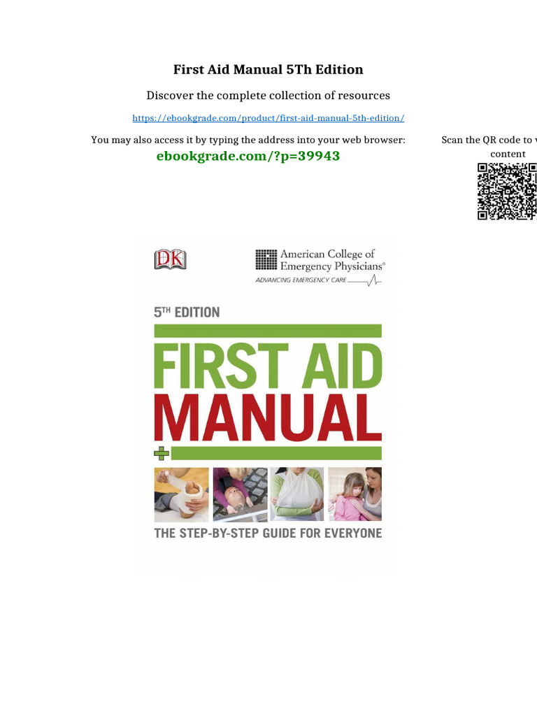 First Aid Manual 5th Edition Available All Format | PDF