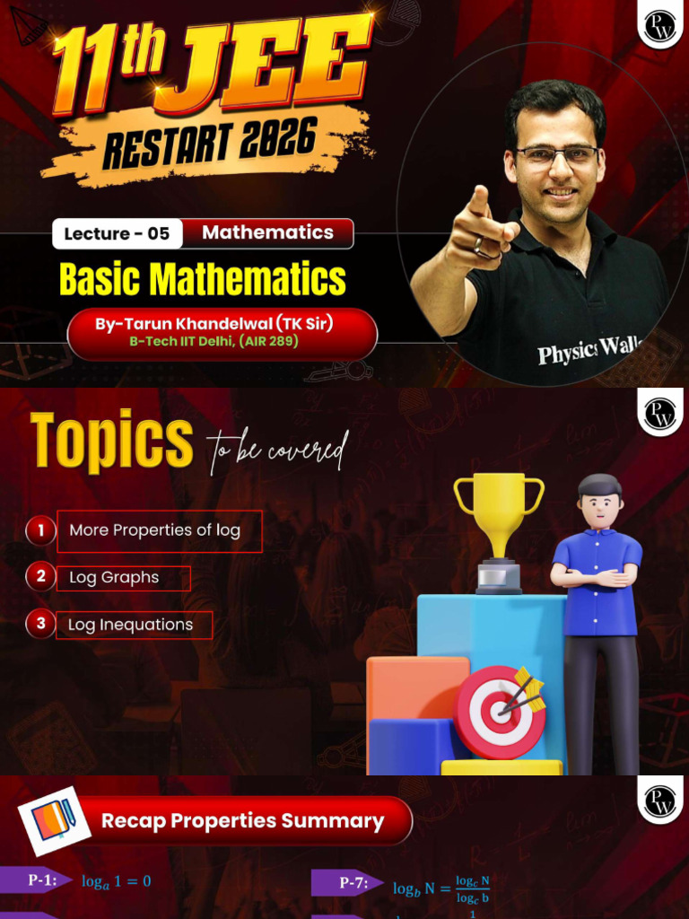 6981b3ca8ea7c84e1412024a_##_Basic Mathematics 05 _ Class Notes | PDF