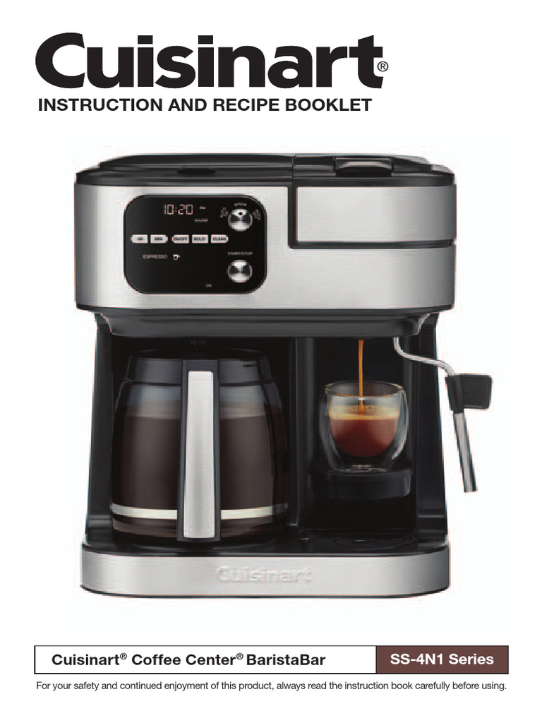 Manual For Cuisinart Coffee Maker