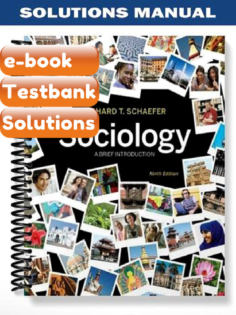 Sociology a Brief Introduction 9th Edition by Schaefer Testbank &