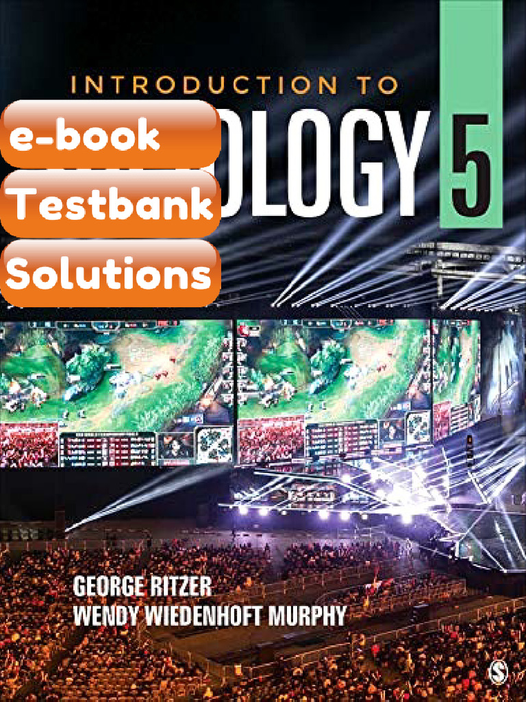 Introduction to Sociology by Ritzer 5th Edition Testbank & eBook | PDF ...