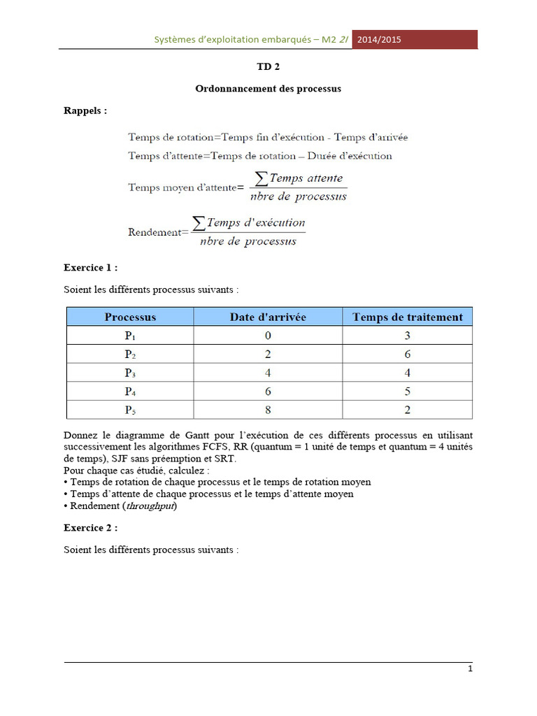 TD 2 | PDF