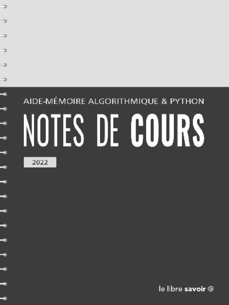 Algorithmique Et Programmation Python | PDF