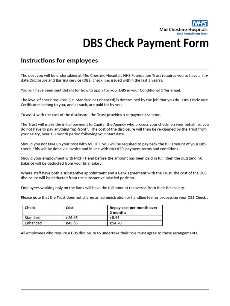 DBS Payment Form May 2022 | PDF | Business