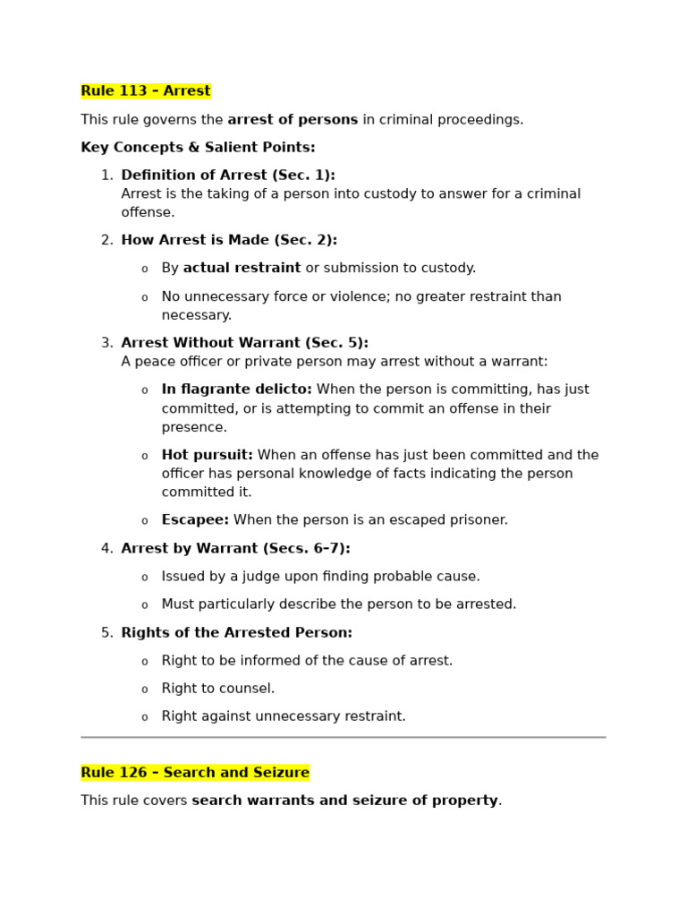Consti 2 Reviewer Sec. 3 Onwards | PDF | Search And Seizure | Search ...